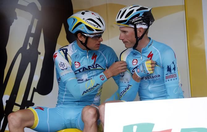 Jakob Fuglsang and Lieuwe Westra (Astana)
