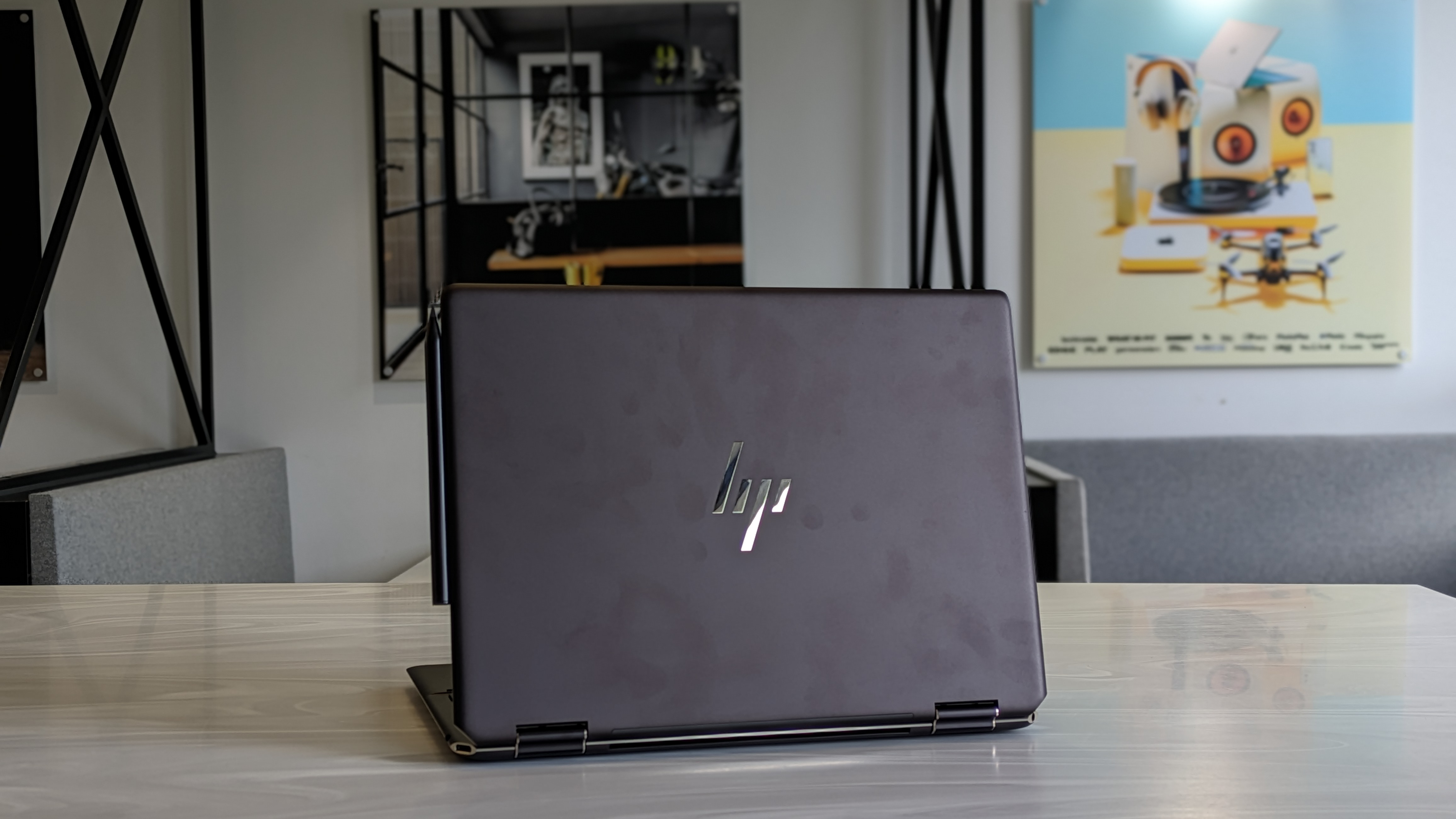 The HP Spectre x360's backcover