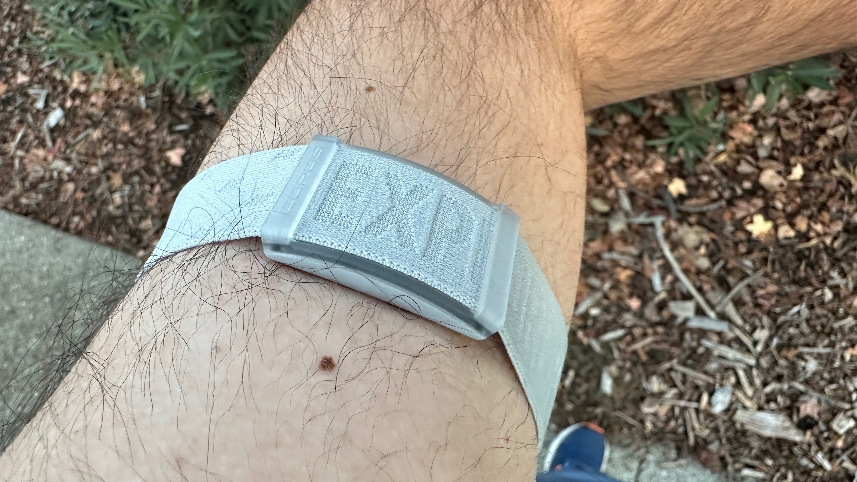 The COROS Heart Rate Monitor worn on the author's arm
