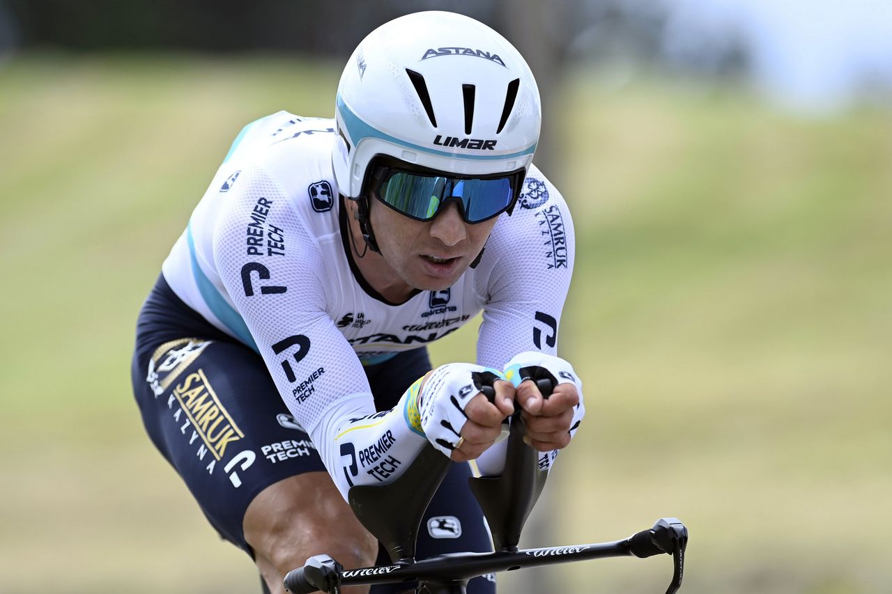 Criterium du Dauphine 2021 - 73rd Edition - 4th stage Firminy - Roche La Moliere 16,4 km - 02/06/2021 - Alexey Lutsenko (KAZ - Astana - Premier Tech) - photo Nico Vereecken/PN/BettiniPhoto&Acirc;&copy;2021