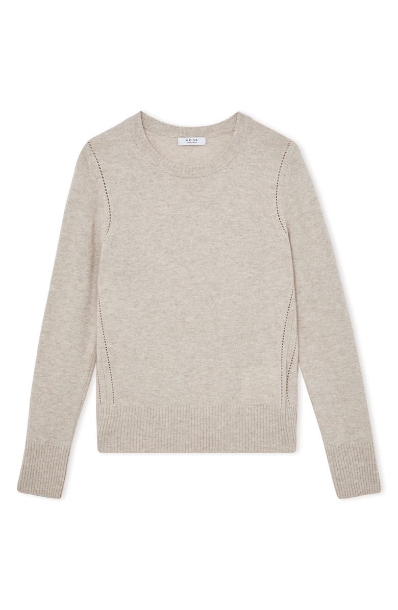 Anya Pointelle Accent Crewneck Sweater
