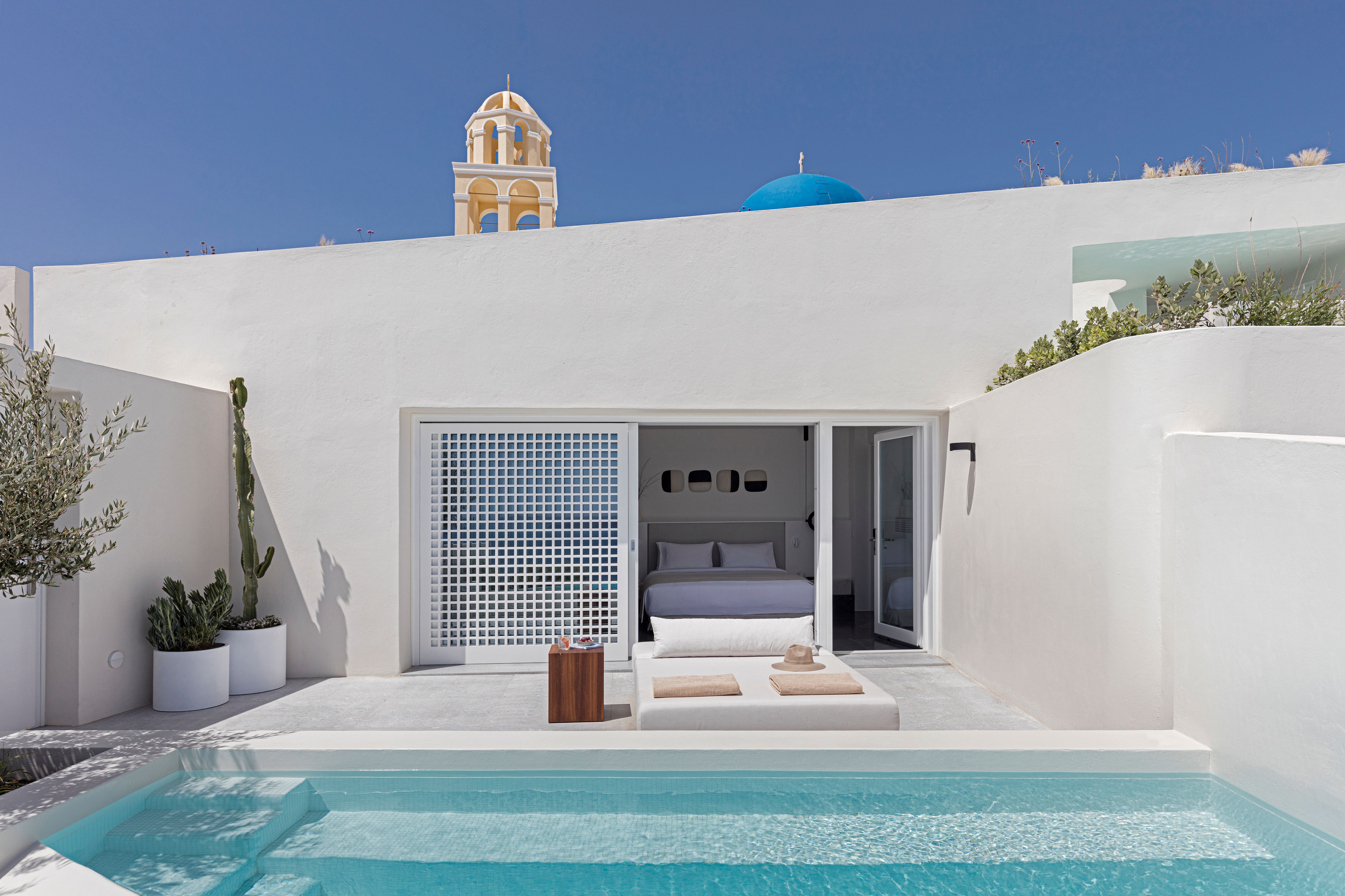 canaves oia suites new cliffside pool suites