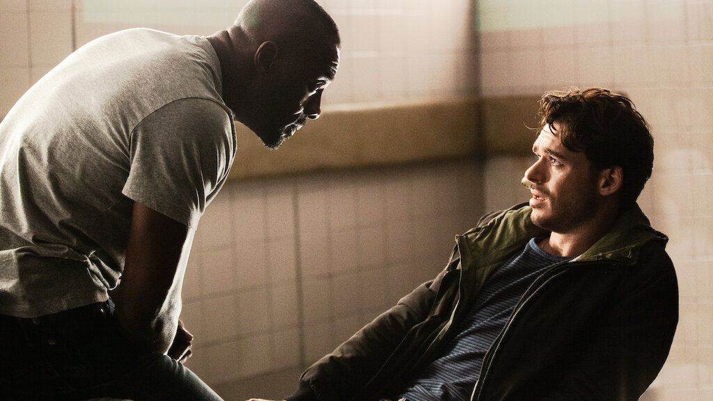 Richard Madden and Idris Elba in Bastille Day