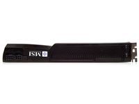 The fan is two slots high, and exhaust air is expelled from the PC case.