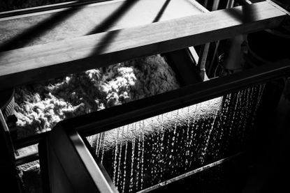 Loro Piana mill with wool and water