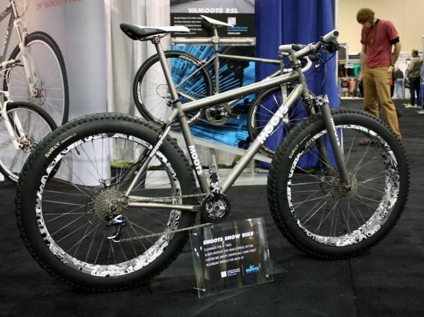 The Moot Smoots snow bike makes yet another appearance and though we've seen it many times before, it never seems to catch our eye.