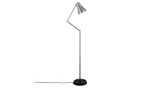 John Lewis Trent Floor Lamp, Satin Nickel