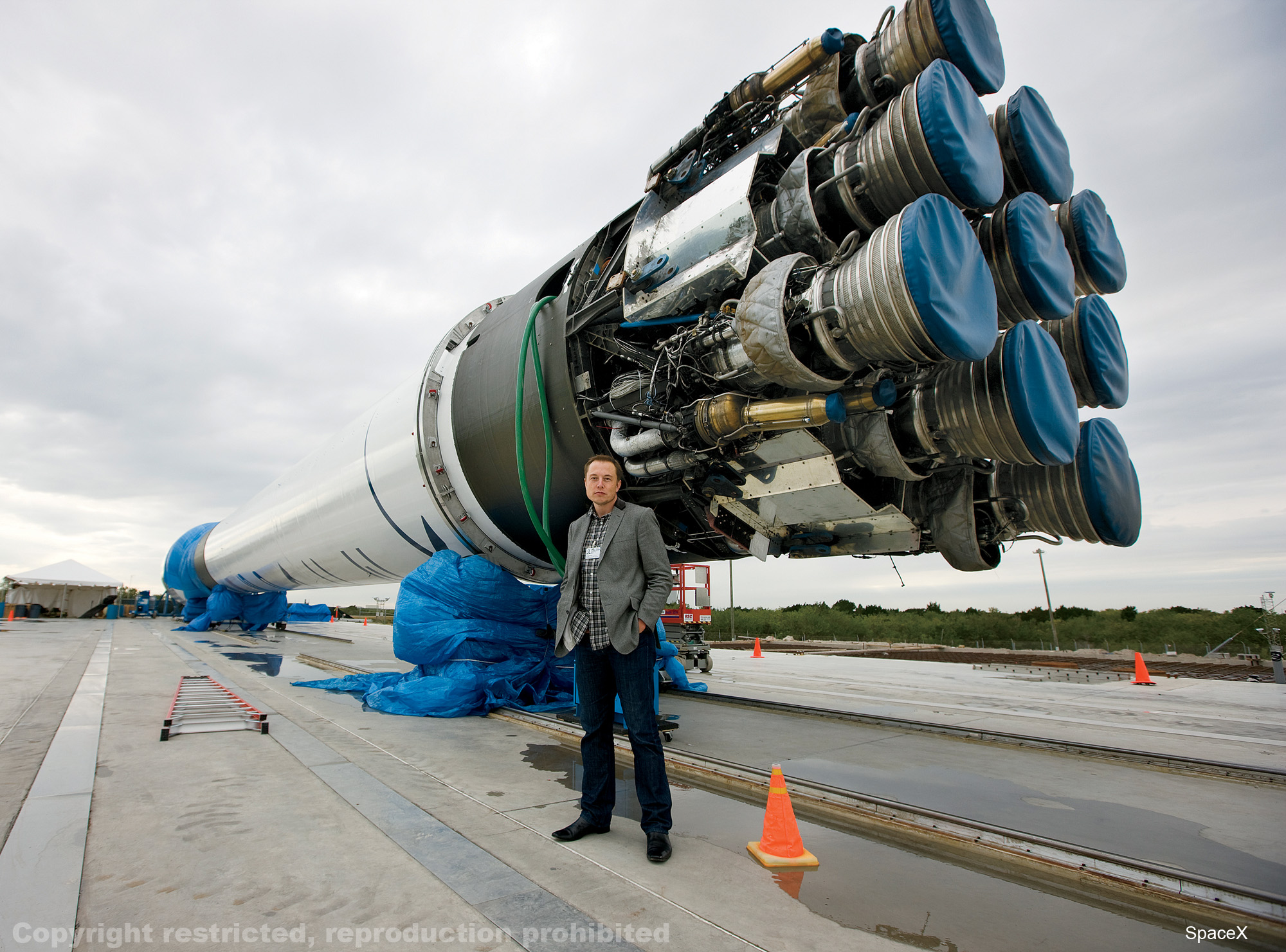 SpaceX’s Elon Musk and Falcon 9 Rocket