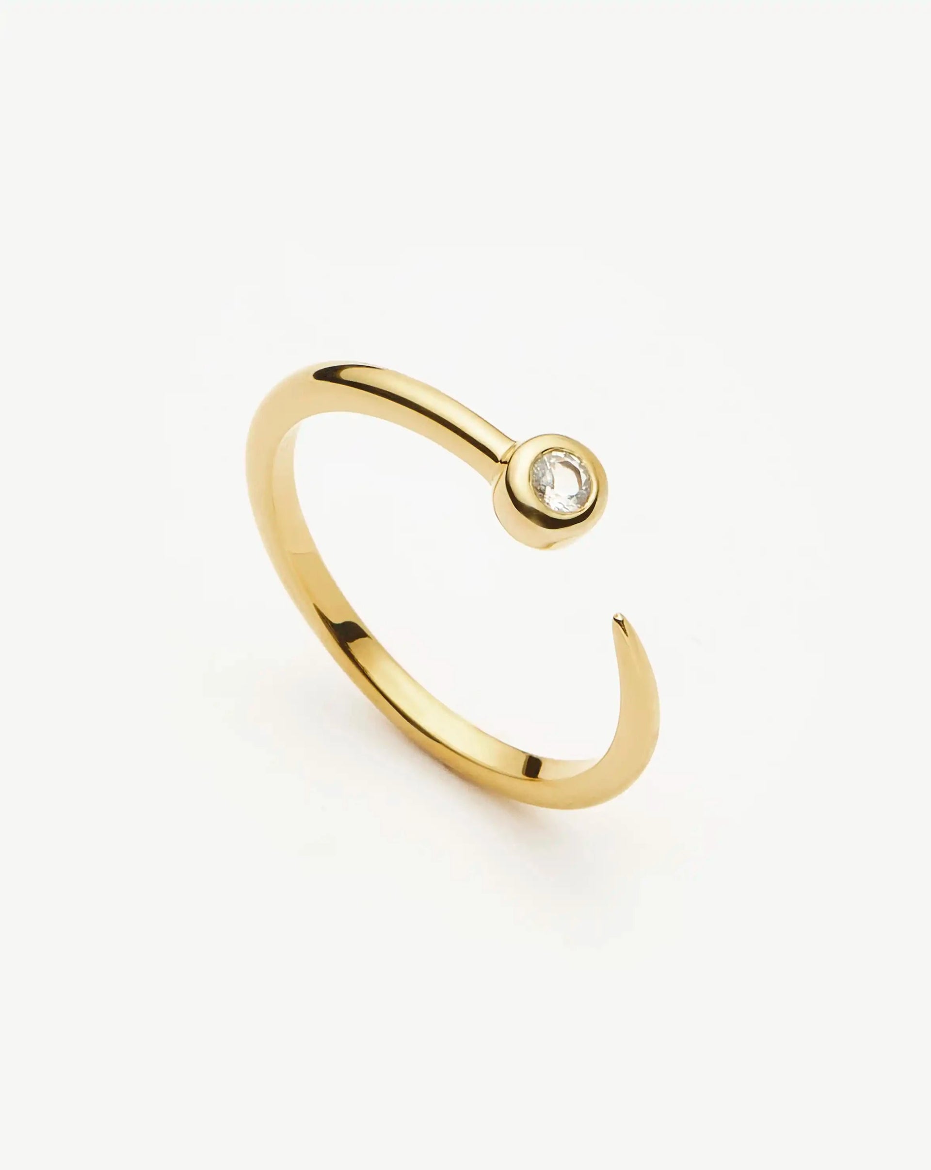 Interstellar Ring | 18k Gold Vermeil/cubic Zirconia - 18k Gold Vermeil/cubic Zirconia / 4.25