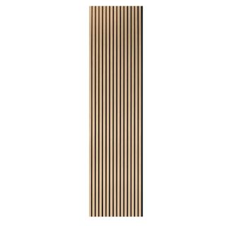 Topps Tiles Natural Oak Wood Wall Panel (60cm x 240cm)