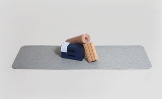 The mat is made from two different sheets of natural felt