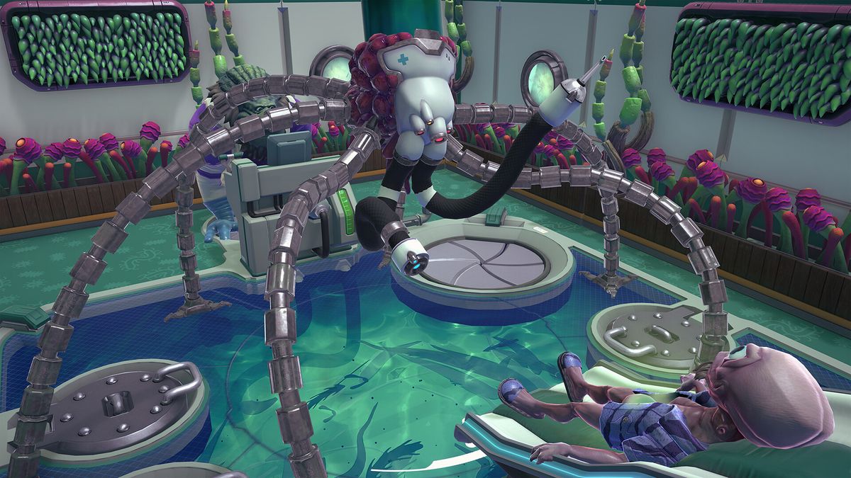 New Steam management sim Galacticare takes Two Point Hospital to space