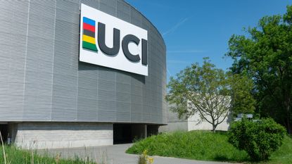 A general view of the headquarters of the Union Cycliste Internationale (UCI) on May 14, 2022 in Aigle, Switzerland