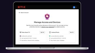 Netflix 'Manage Access and Devices' feature