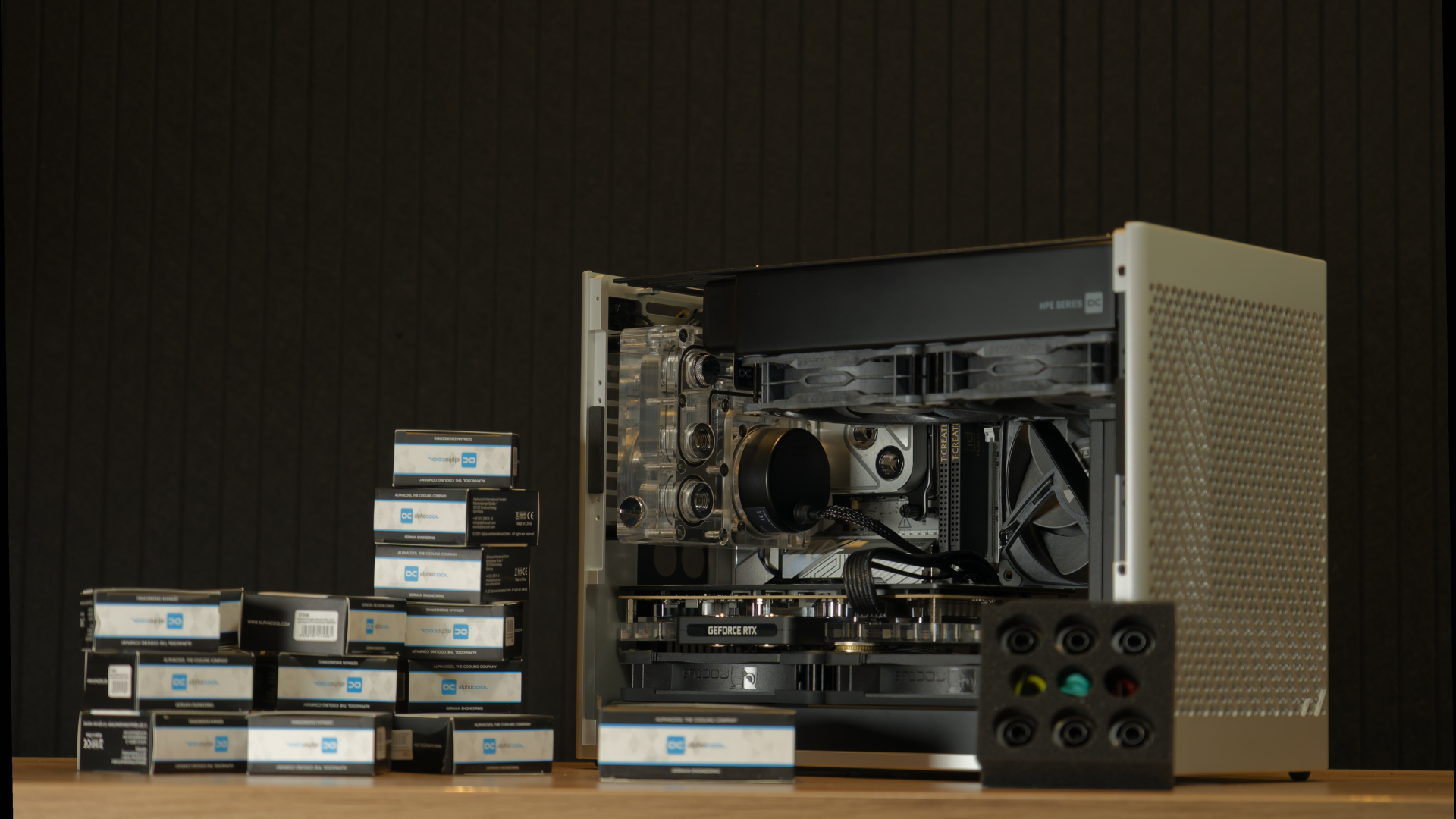 Greyscale ITX Build Tubing &amp;amp; Loop