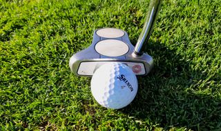 Srixon Z-Star Diamond Golf Ball - putter at address