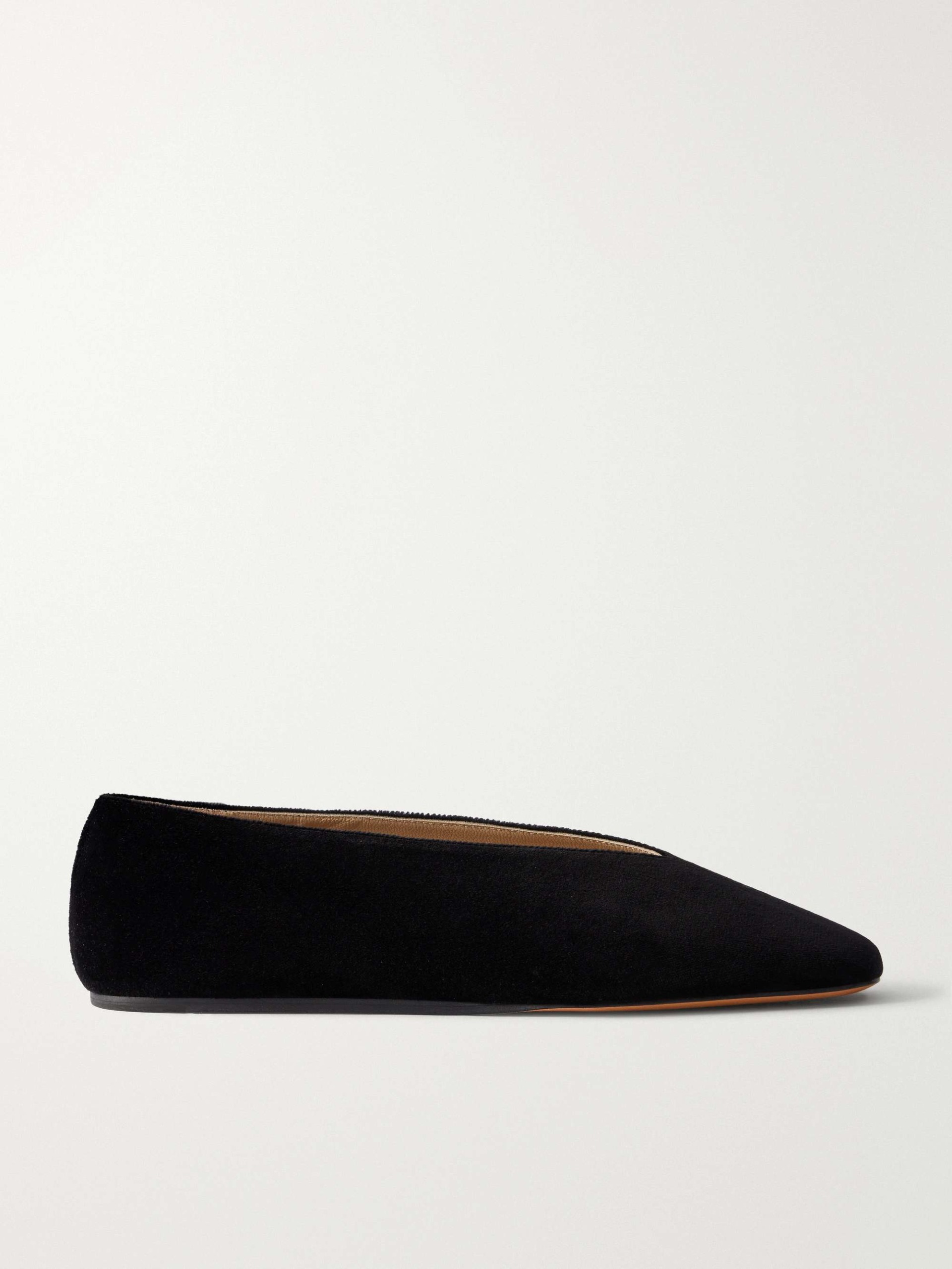 Olympia Cotton-Velvet Flats