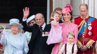 Prince Philip, Prince William, Kate, Prince George and Charlotte