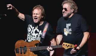 Michael Anthony (left) and Sammy Hagar perform with The Circle at ACL Live on December 6, 2021 in Austin, Texas