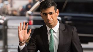 Chancellor of the Exchequer Rishi Sunak arrives at the BBC Broadcasting House in central London to appear on the Sunday Morning show on March 20, 2022 in London