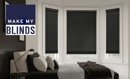 Make my blind's black blinds in the bedroom