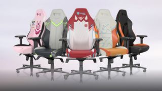 Five Secretlab gaming chairs 
