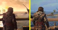 Assassin&rsquo;s Creed Black Flag original and remake compared side by side
