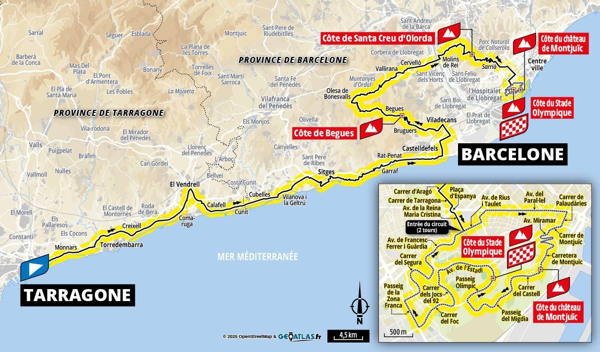 The route for stage 2 of the 2026 Tour de France