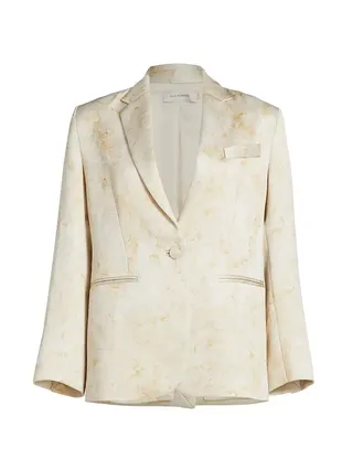 Rebeca Hammered Satin Blazer