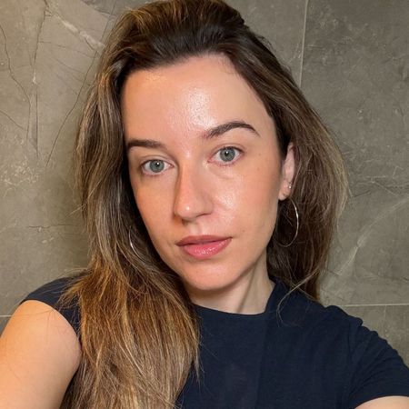 Deputy beauty editor Grace Lindsay after using a dewy concealer