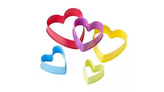 Heart shaped cookie cutters from Lakeland