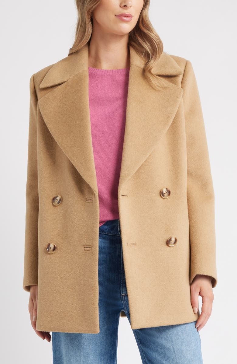 Wool Blend Peacoat