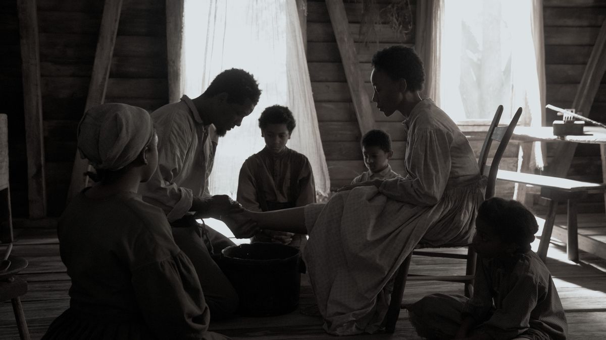 Will Smith and Charmaine Bingwa in Emancipation