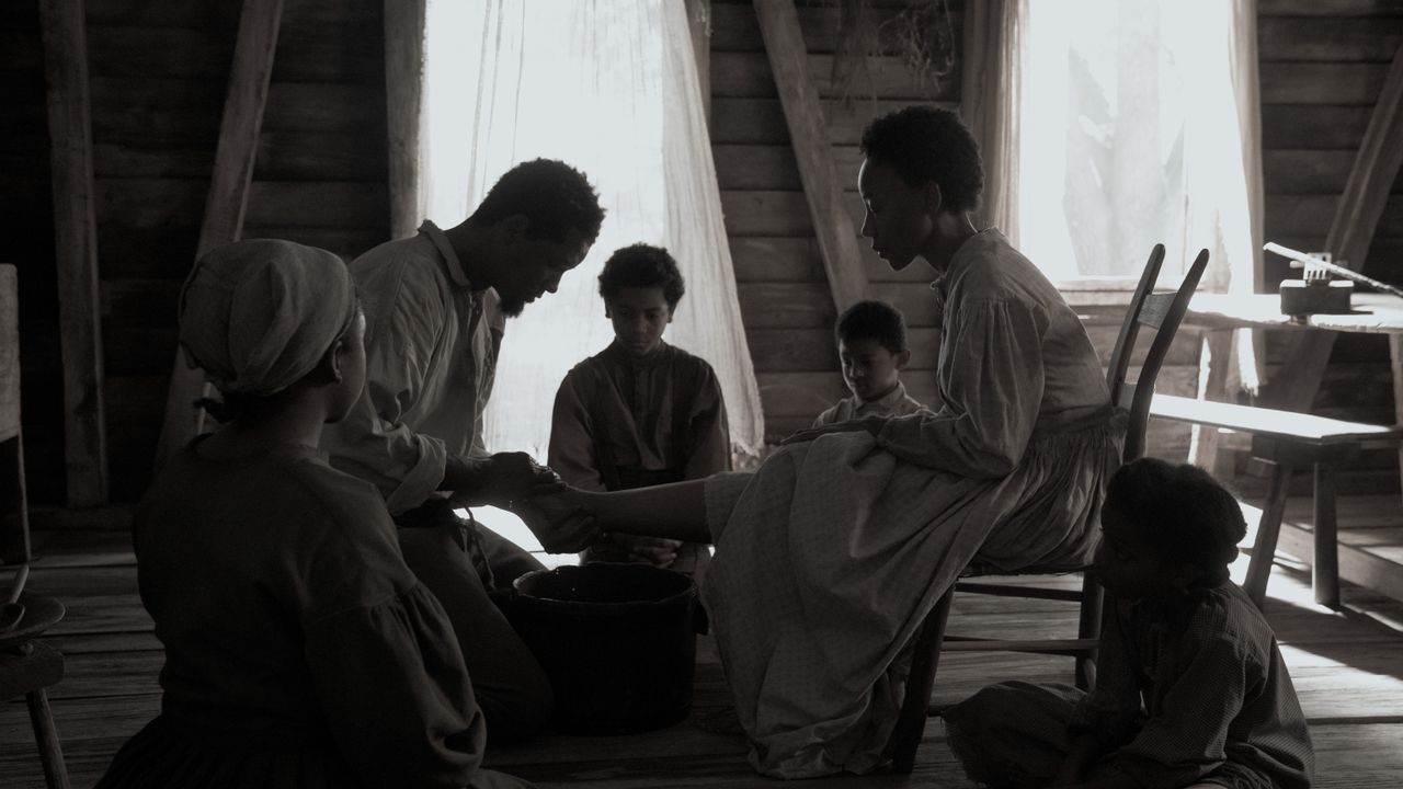 Will Smith and Charmaine Bingwa in Emancipation
