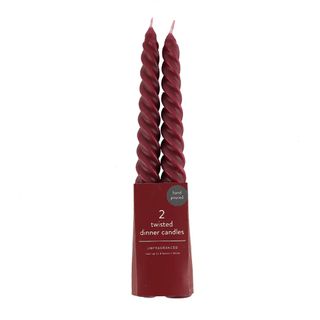 Dunelm Twisted Taper Candles