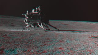 Chandrayaan-3 lunar rover on the surface of the moon on August 30, 2023.