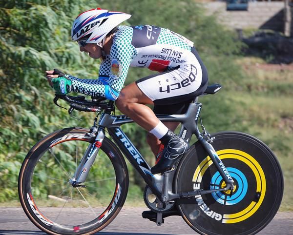 Chile'sLuis Mansilla put in a good ride to finish 6th in the stage four time trial.