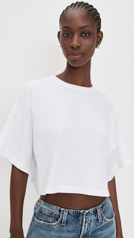 Agolde Arli Oversized Cropped Tee