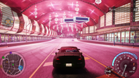 Screenshots showing Need For Speed 2 with an RTX Remix mod enabled/disabled.