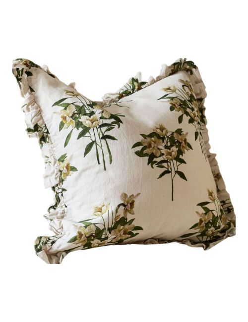Narcissus Floral Pillow Cover