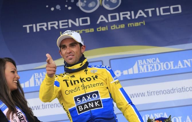 Alberto Contador (Tinkoff - Saxo) once again in the podium
