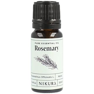 Nikura Rosemary Essential Oil - 10ml | Rosemary Oil for Hair Growth, Beard, Candles | Use in Aromatherapy Diffuser | Vegan, 100% Pure