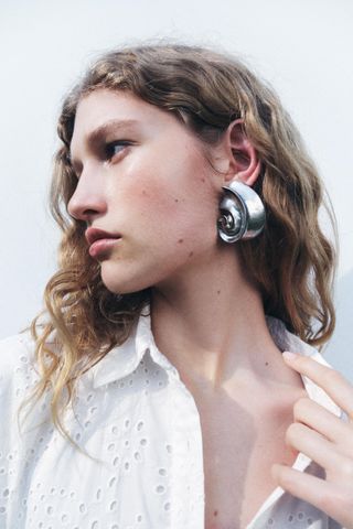 Zara, Semi Circular Earrings