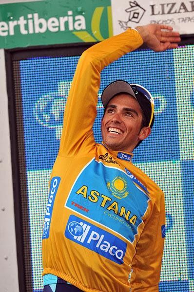 Another bouquet thrown, another step closer to the third Grand Tour for Alberto Contador.