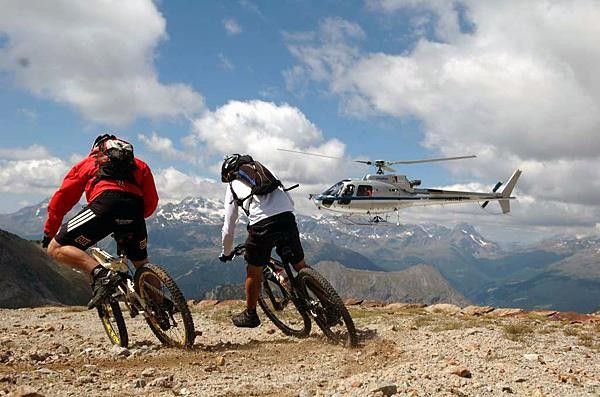 It's not everyday a helicopter awaits you...