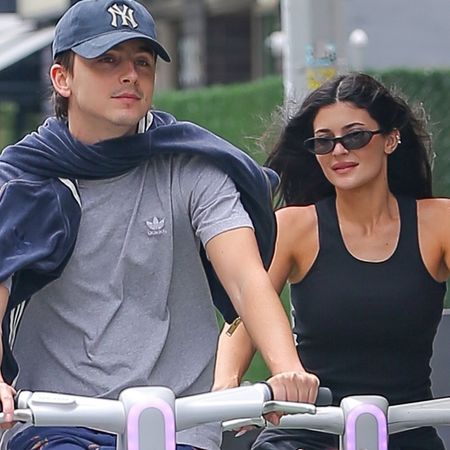 Kylie Jenner wore Margiela Tabi Flats while riding a Citi Bike in NYC with Timoth&eacute;e Chalamet