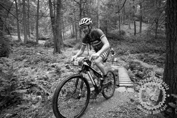 Colby Waller finishes the Three Bridges segment of the fifth segment.