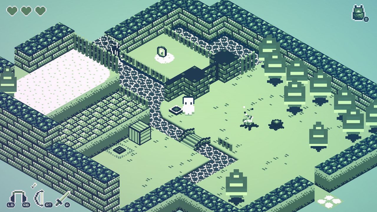 Screenshots of the retro-inspired puzzle game, Cassette Boy.