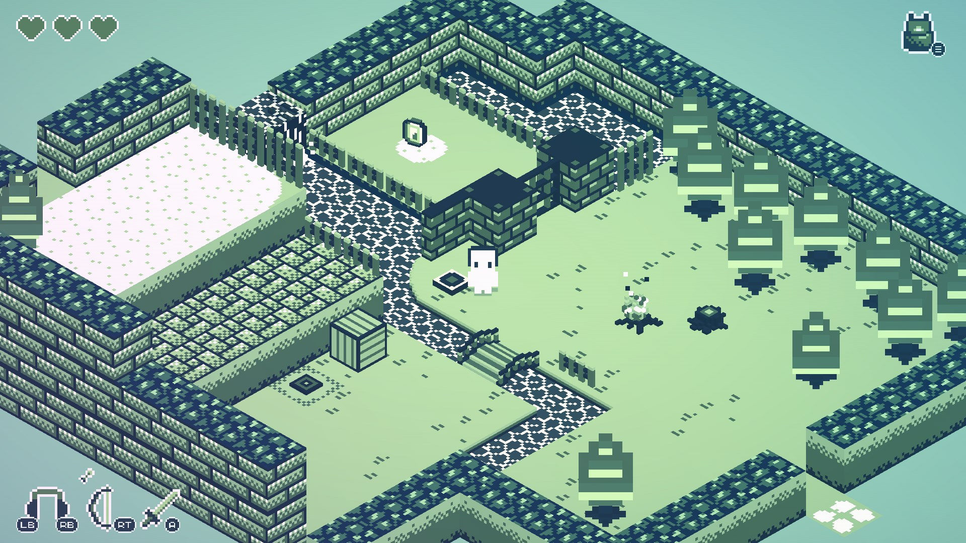 Screenshots of the retro-inspired puzzle game, Cassette Boy.