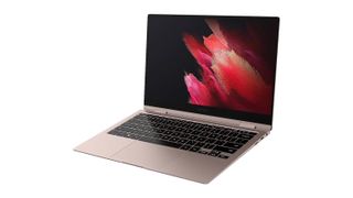 The Samsung Galaxy Book Pro against a white background